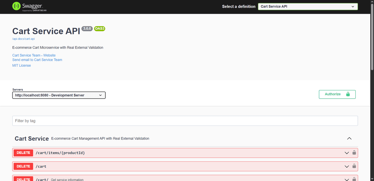 Interactive Swagger UI Documentation