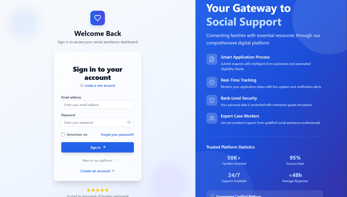 E-Social-Assistance Platform